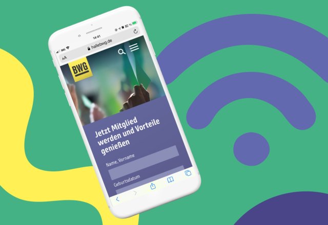 W-LAN Symbol - Kostenfreies Internet für alle Gäste verfügbar